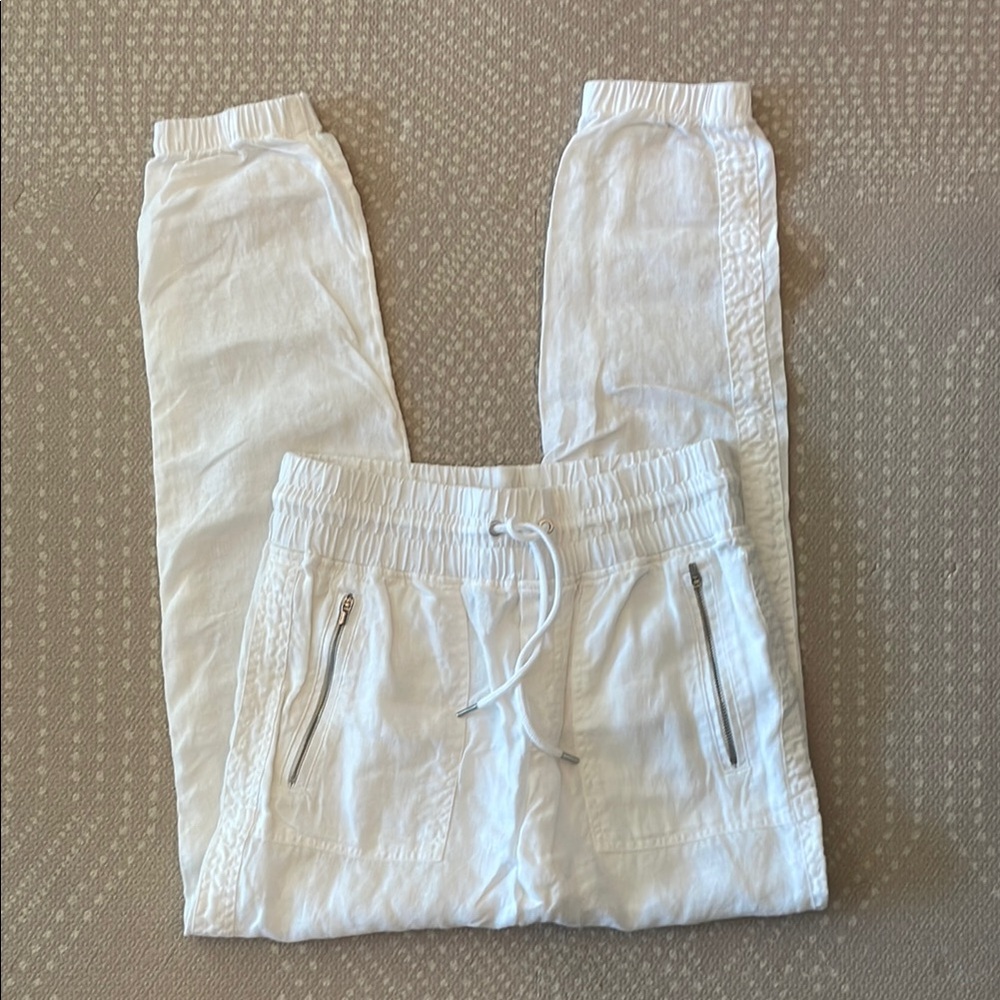 Athleta Cabo Linen Jogger Pants